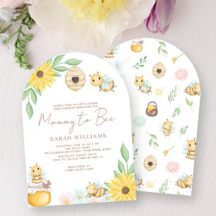 Mummy to Bee Cute Watercolor Bumblebee Baby Shower Invitation