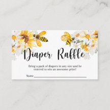 Mummy to BEE Diaper Raffle Card 