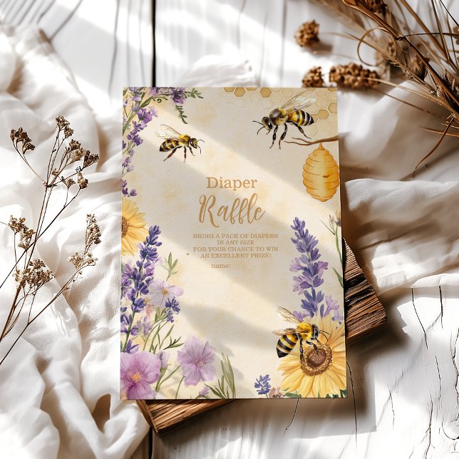 Mummy to Bee Floral  Diapper Raffle Enclosure Card (Creator Uploaded)