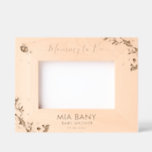 Mummy to Bee Floral keepsake from a baby shower Etched Frames<br><div class="desc">Celebrate the mummy-to-be with this adorable "Mummy to Bee" Watercolor Floral Engraved Frame, featuring sweet buzzing bees, pastel florals, and custom engraved text. This unique photo frame is the perfect keepsake from a baby shower, whether it’s capturing a moment from the party or a beautiful maternity photo. Designed with a...</div>
