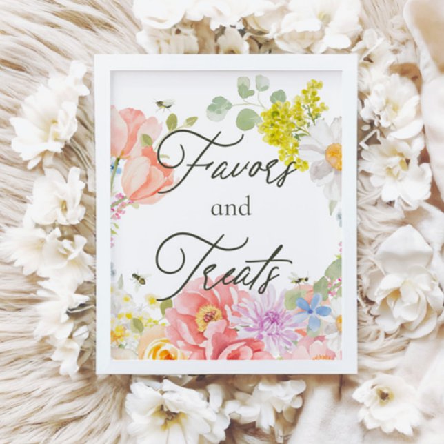 Mummy to Bee | Floral Watercolor Baby Shower Poster (Creator Uploaded)