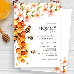 Mummy To Bee Gender Neutral Baby Shower Invitation