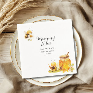 Mummy To Bee Gender Neutral Baby Shower  Napkin