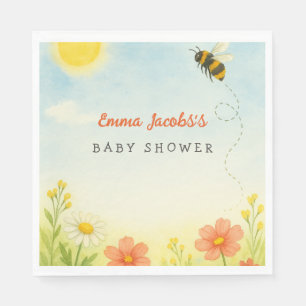 Mummy To Bee Gender Neutral Baby Shower Napkins