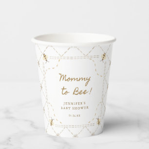 Mummy To Bee Honey Baby Shower Paper Cups