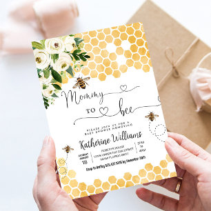 Mummy To Bee Honey Bee Baby Shower Invitation