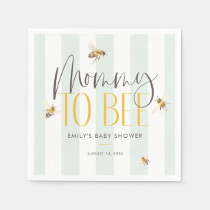 Mummy to Bee Honey Gender Neutral Baby Shower Napkin