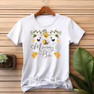 Mummy To Bee Honeycomb Bumblebee Baby Shower T-Shirt