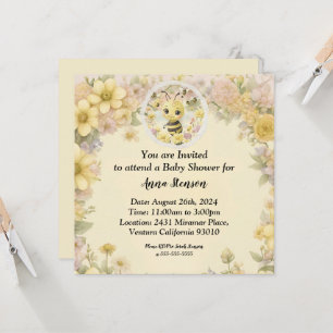 Mummy to Bee Invitation