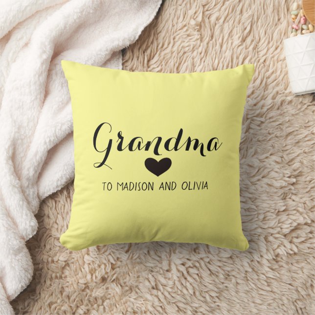 Mummy Trendy Mum, Kids Names Mother's Day Gift  Cushion (Blanket)