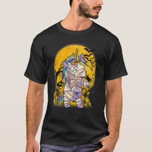 Mummy Unicorn Halloween Girls Boys T-Shirt