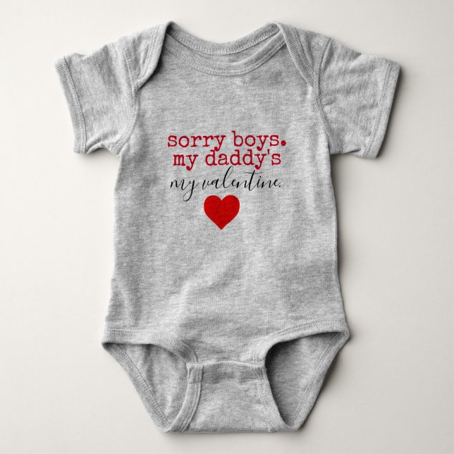 mummy valentine baby bodysuit (Front)