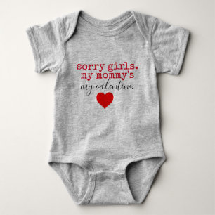 mummy valentine baby bodysuit