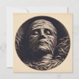 Mummy Vintage Illustration  Card