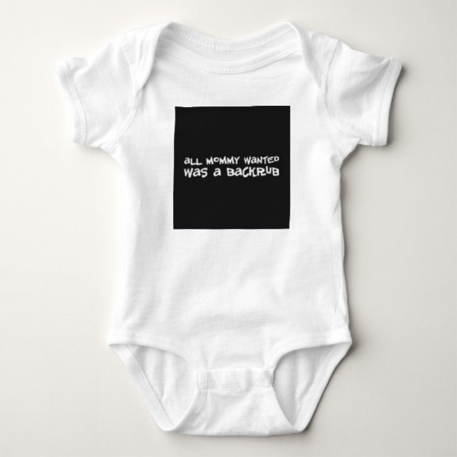 Mummy Wanted Baby Bodysuit (Front)