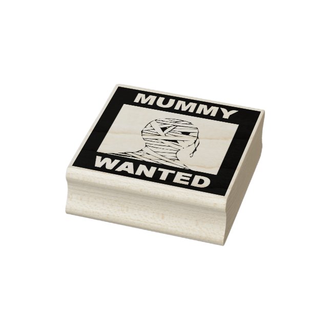 Mummy wanted poster illsutration art stamp (Stamp)