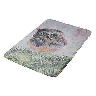 Mummy... - Watercolor Painting Bath Mat