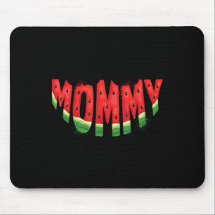 Mummy Watermelon Summer Fruit Family Matching Birt Mouse Mat