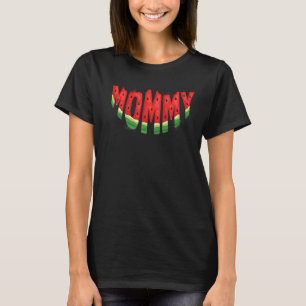 Mummy Watermelon Summer Fruit Family Matching Birt T-Shirt