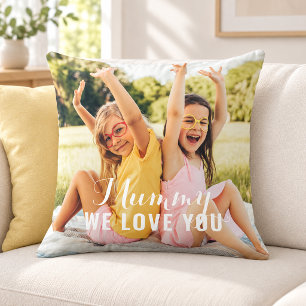 Mummy We Love You Personalised Mothers Day Photo Cushion