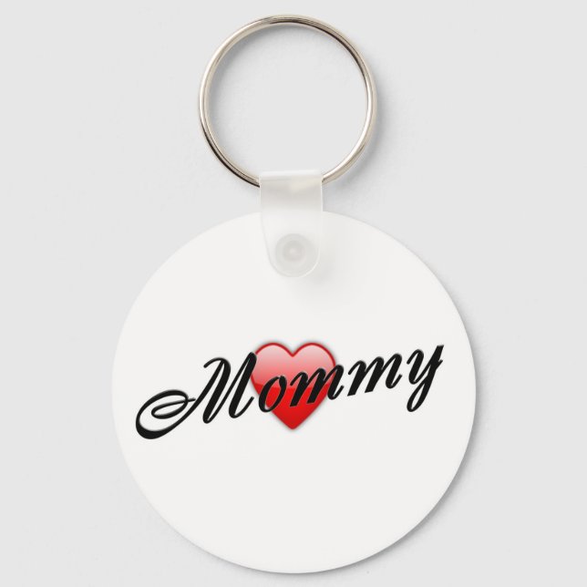 Mummy with Heart Key Ring (Front)