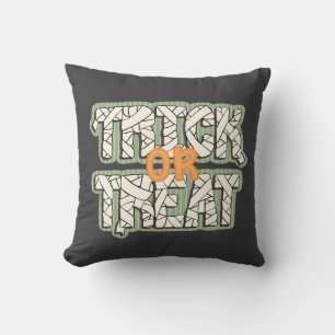 Mummy Wrap “Trick or Treat” Seasonal Decorative Cushion
