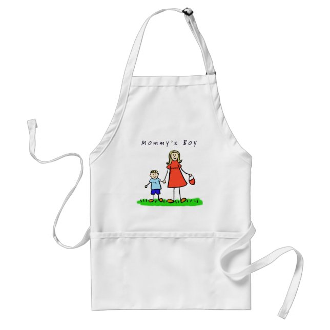 Mummy's Boy Apron (Blonde) (Front)
