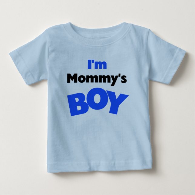 Mummy's Boy Baby T-Shirt (Front)