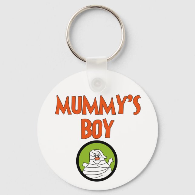 Mummy's Boy Halloween Tshirts and Gifts Key Ring (Front)