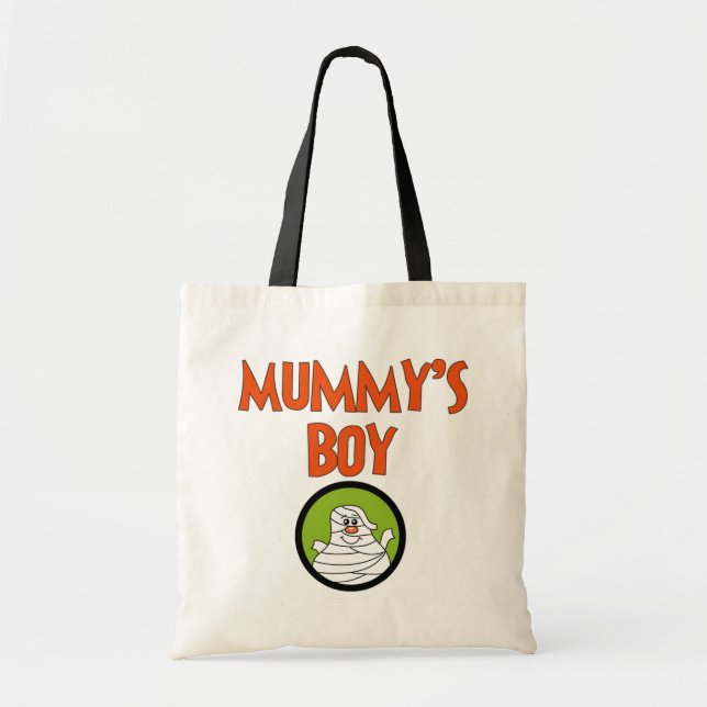 Mummy's Boy Halloween Tshirts and Gifts Tote Bag (Front)