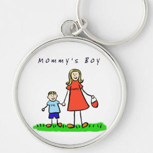 Mummy's Boy Keychain (Blonde Hair)