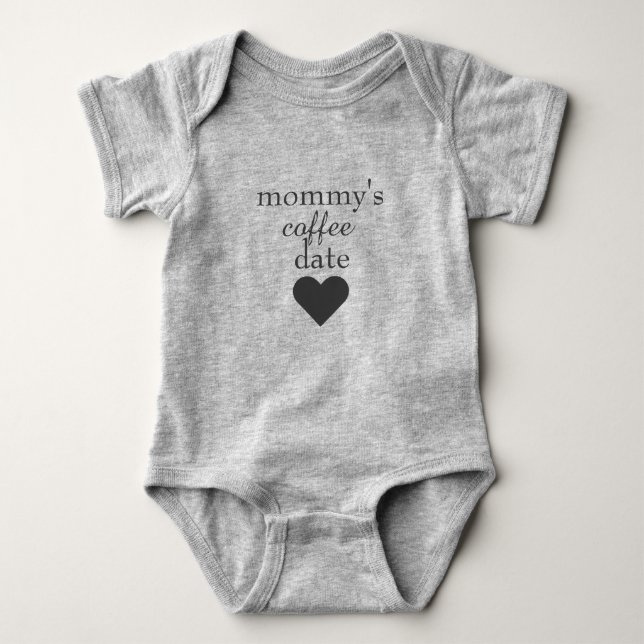Mummy's Coffee Date Baby Bodysuit (Front)