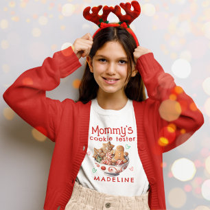 Mummy's Cookie Tester Cute Christmas Cookie T-Shirt