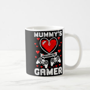 Mummy's Favorite Gamer Funny Boys Kids Valentine's Coffee Mug