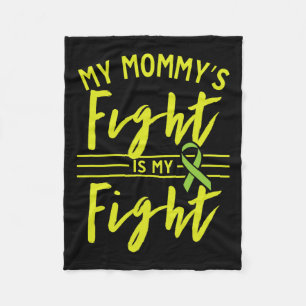 Mummy's Fight Is My Fight Kidney Disease Awareness Fleece Blanket