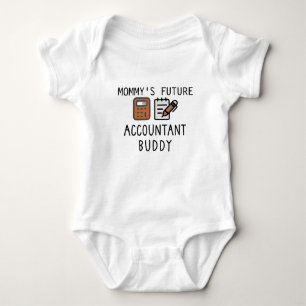 Mummy's Future Accountant Buddy - Accountant Baby Bodysuit