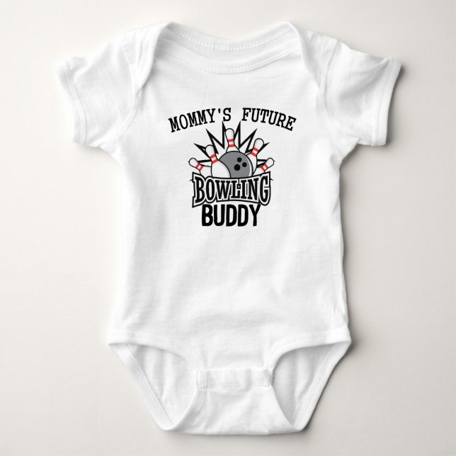 Mummy's Future Bowling Buddy Baby Bodysuit (Front)