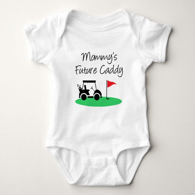 Mummy's Future Caddy Golf Baby Bodysuit (Front)