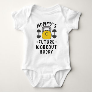 Mummy's Future Workout Buddy - Weightlifting Baby Bodysuit