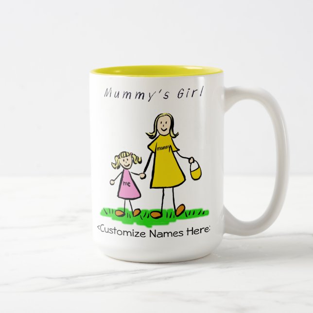 Mummy's Girl - Blonde Mother & Daughter Mug (Right)