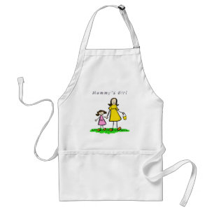Mummy's Girl Custom Apron - Brunette Family