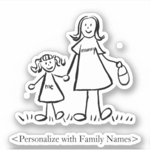 Mummy's Girl Custom Mum & Daughter Decal Stickers