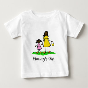 Mummy's Girl Mother and Daughter Family Art Shirts