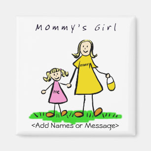 Mummy's Girl - Mother & Daughter Blonde Magnet