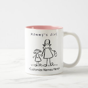 Mummy's Girl - Mother & Daughter Custom Mug