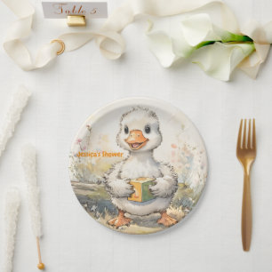 Mummy's Goose Bump Baby Shower Paper Plate