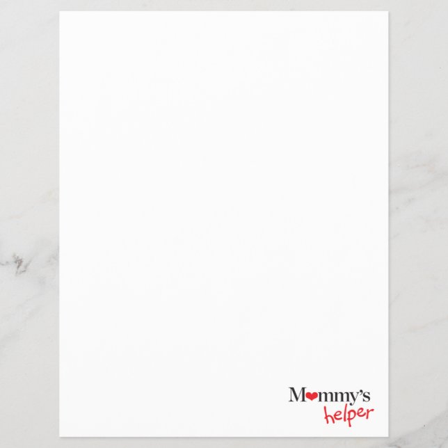 Mummy's Helper Flyer (Front)