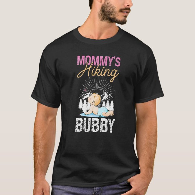 Mummy's Hiking Bubby Newborn Children Baby T-Shirt (Front)
