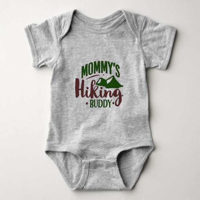 Mummy's Hiking Buddy Baby Bodysuit (Front)