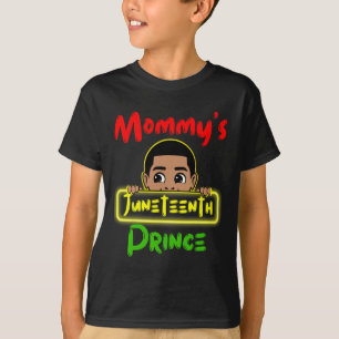 Mummy's Juneteenth Prince Black Boy Toddler Ba T-Shirt